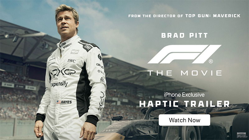 F1 Movie Trailer Haptic