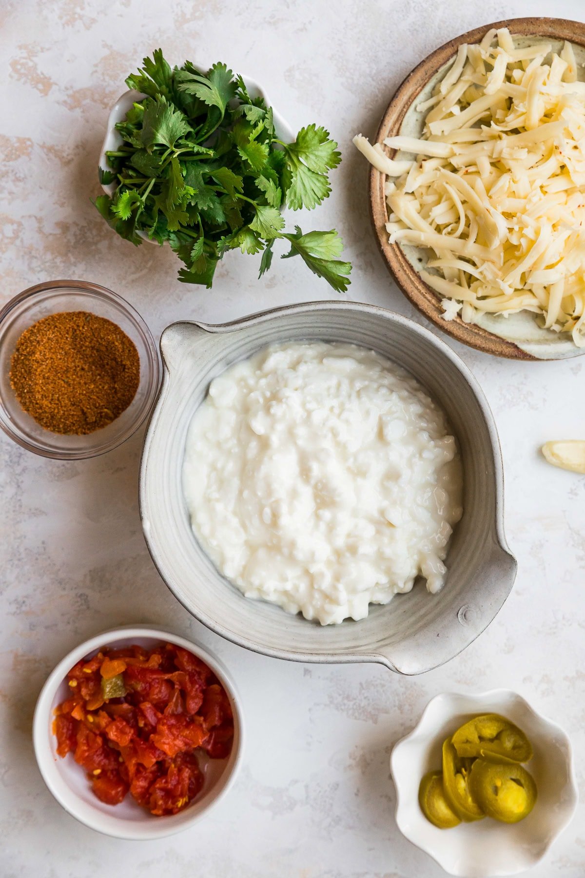 cottage cheese, salsa, taco seasoning