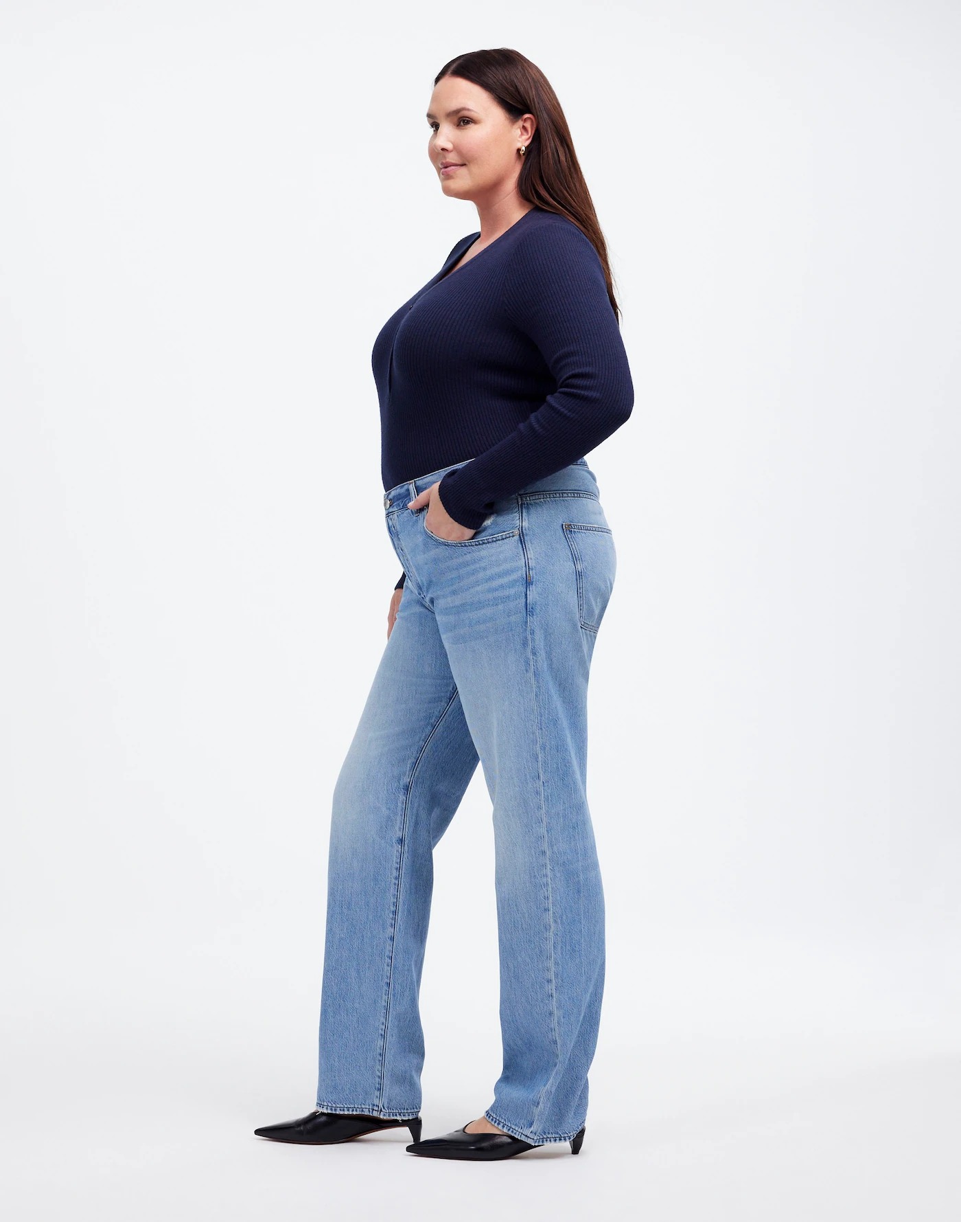 The Dean Easy Straight Jeans in Northridge Wash: Airy Denim Edition