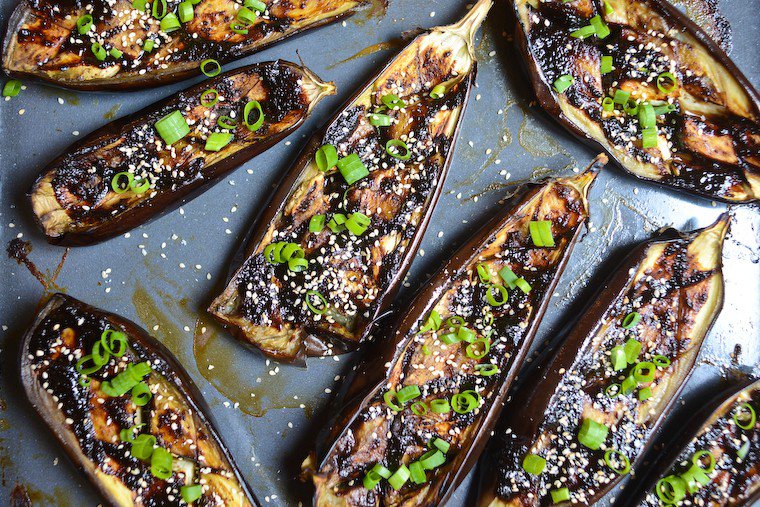 Doenjang Glazed Eggplant Recipe