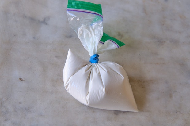 royal icing in a piping bag