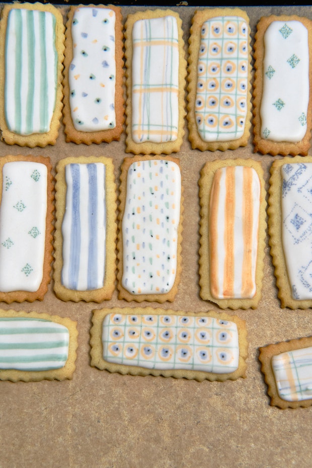 sugar cookies with royal icing and details