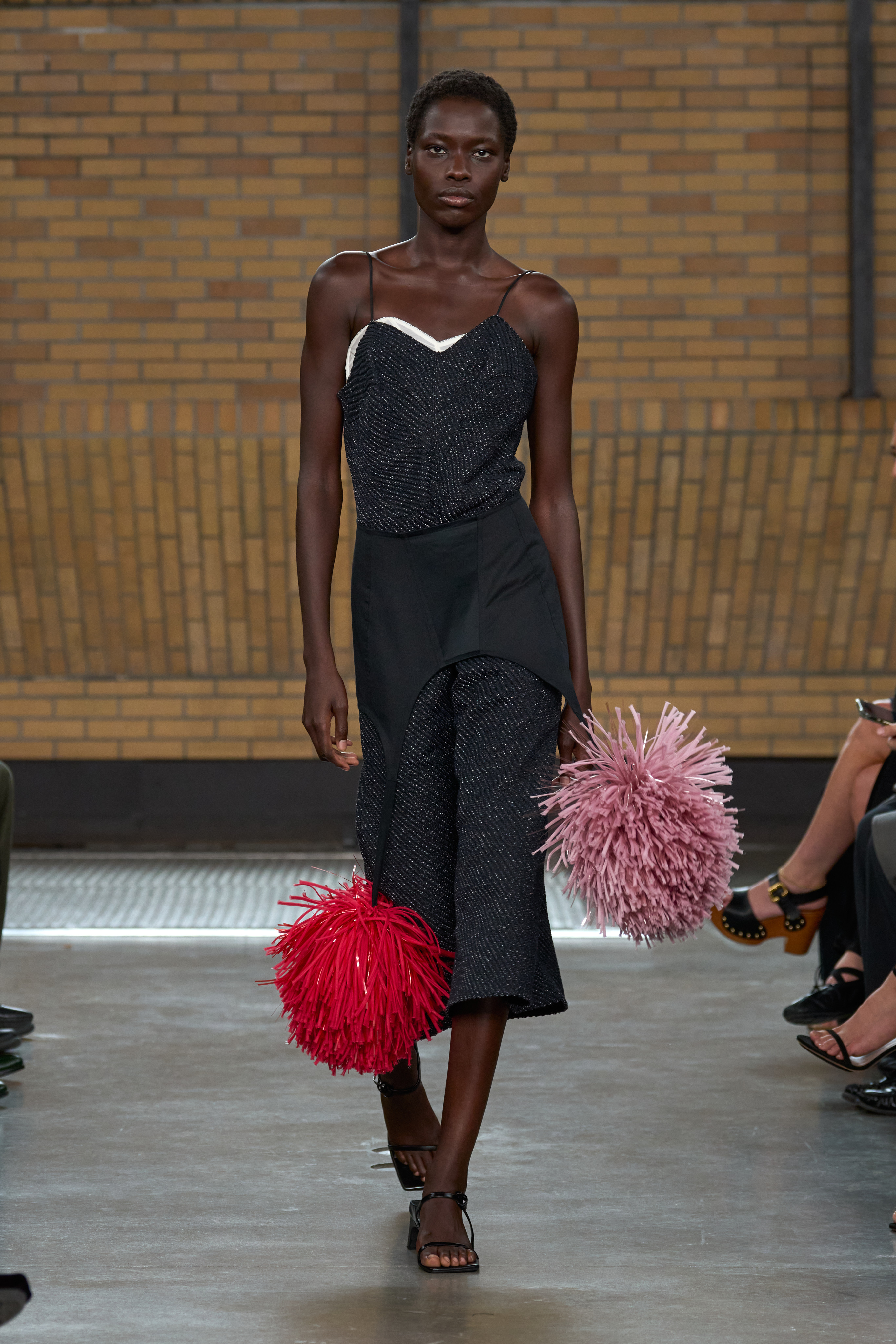 A model walks the calvin klein S/S 26 runway show.