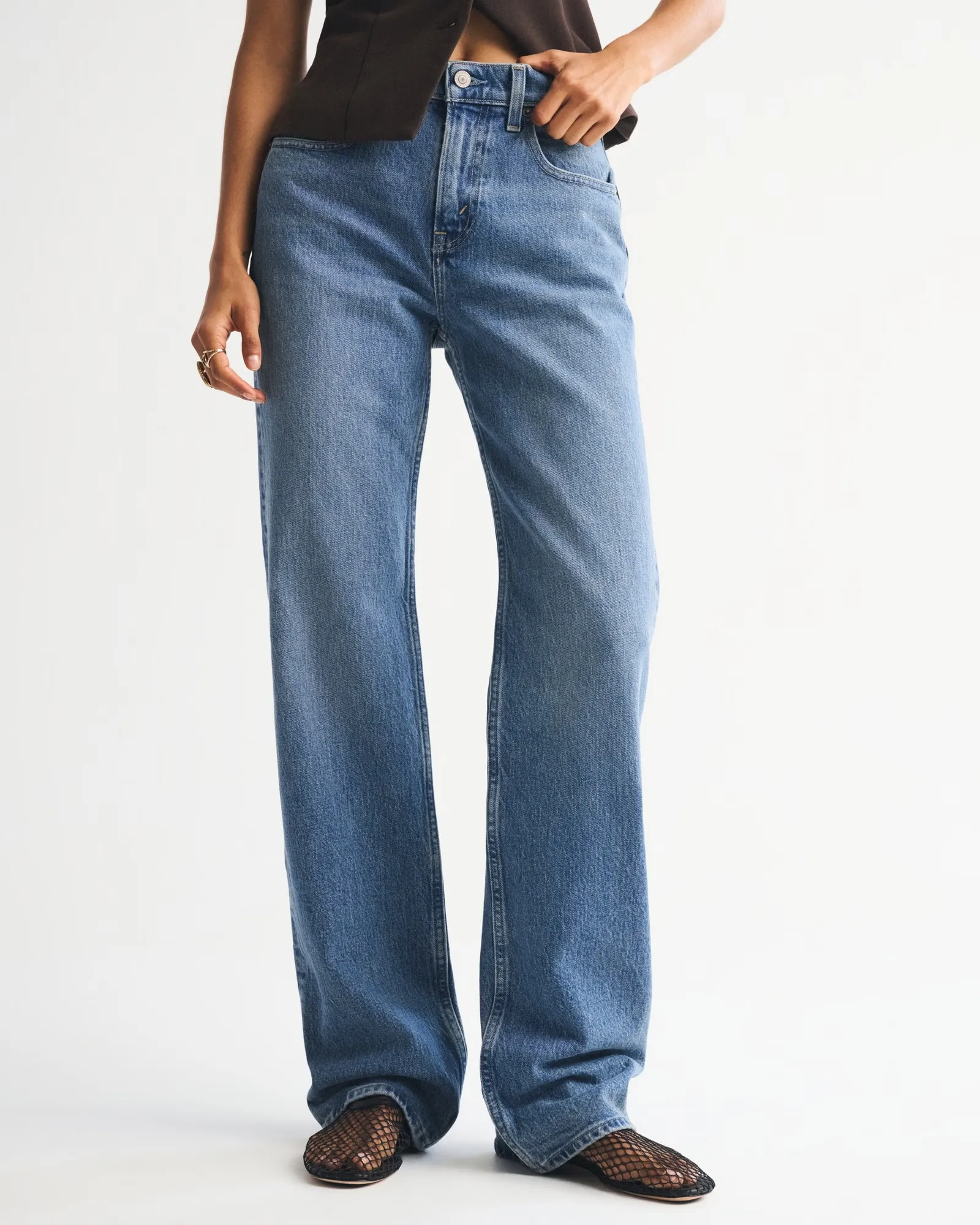 Abercrombie &amp; Fitch, High Rise 90s Relaxed Jean