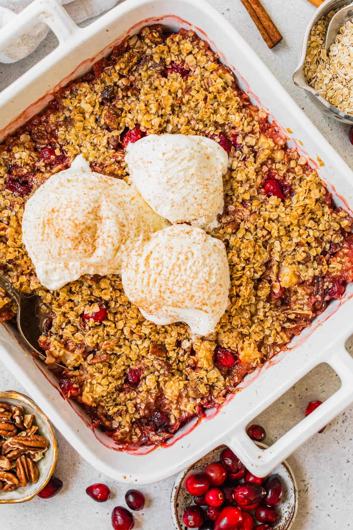 Cranberry Pear Crumble