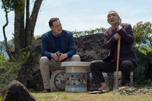 Brendan Fraser and Akira Emoto in RENTAL FAMILY Brendan Fraser and Akira Emoto in RENTAL FAMILY