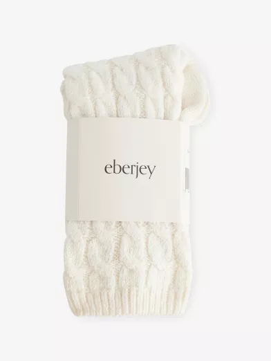 EBERJEY, Slouchy Cable-Knit Socks