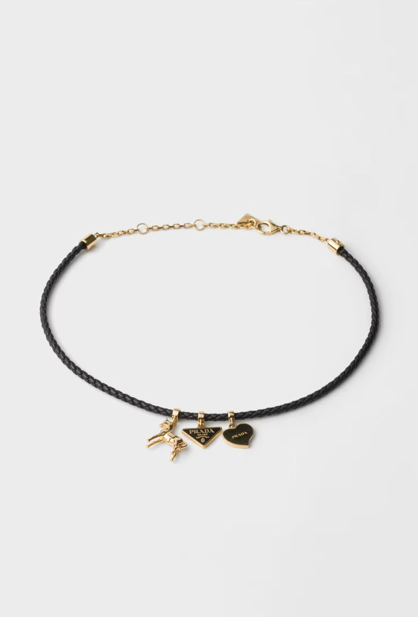 Prada, Braided Nappa Leather Choker
